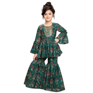 Kids Floral Polka Dot Pant Set,