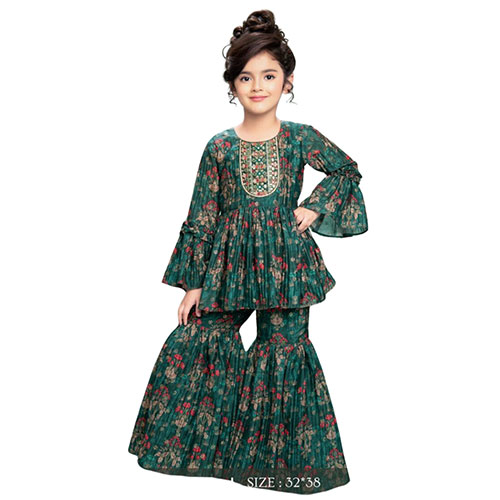 Kids Floral Polka Dot Pant Set,