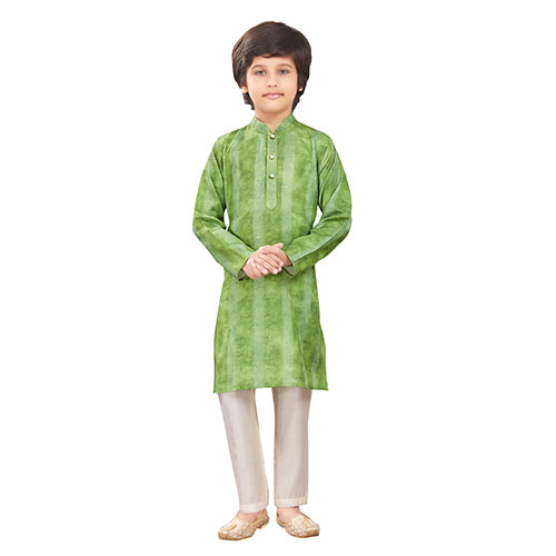 Peach Paisley Embroidered Georgette Kurta for Women